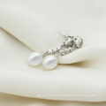 Fashionable Pearl Earrings 8-9mm AAA Drop Hanging Pearl Earrings